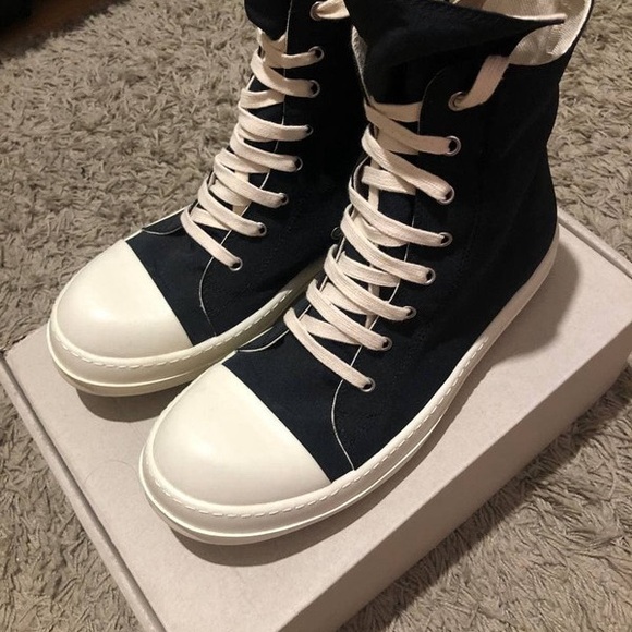Rick Owens Drkshdw Ramones High Sneakers - Picture 3 of 5